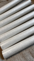 Olivstearin Handgjort ljus 2-pack, Kristallvit- Lång