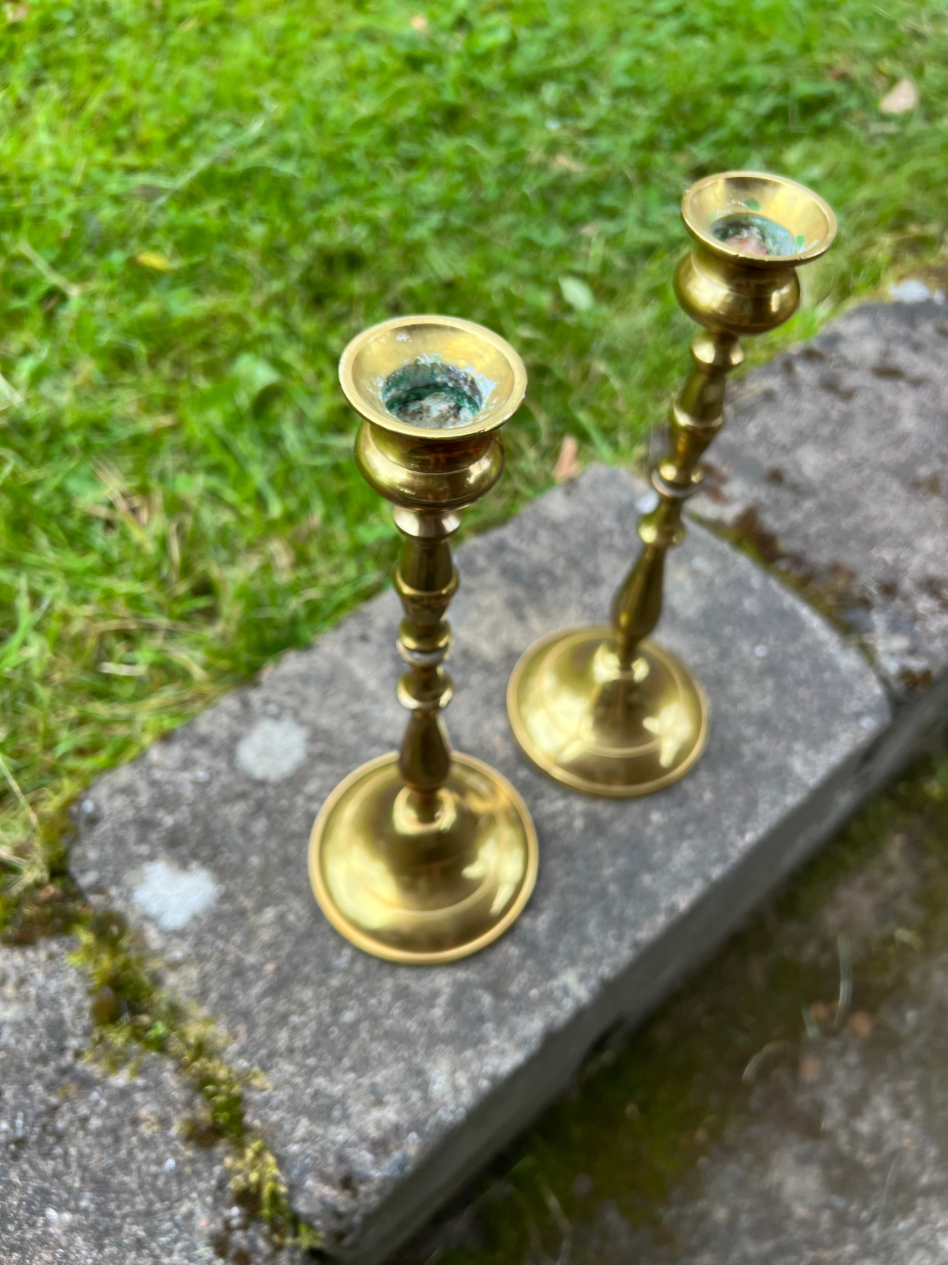 Ljusstakar Mässing, 2 stycken