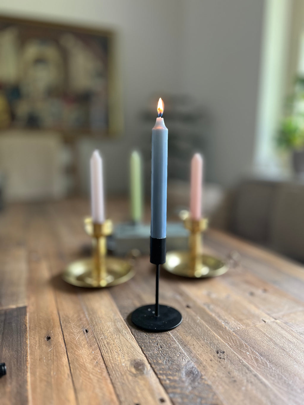 Kronljus Liljeholmen 4-pack, Duvblå