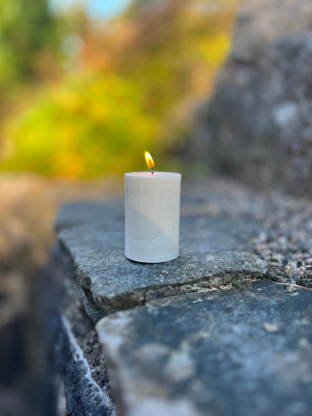 Blockljus Shea (Plant-Based) Liljeholmen, Vit