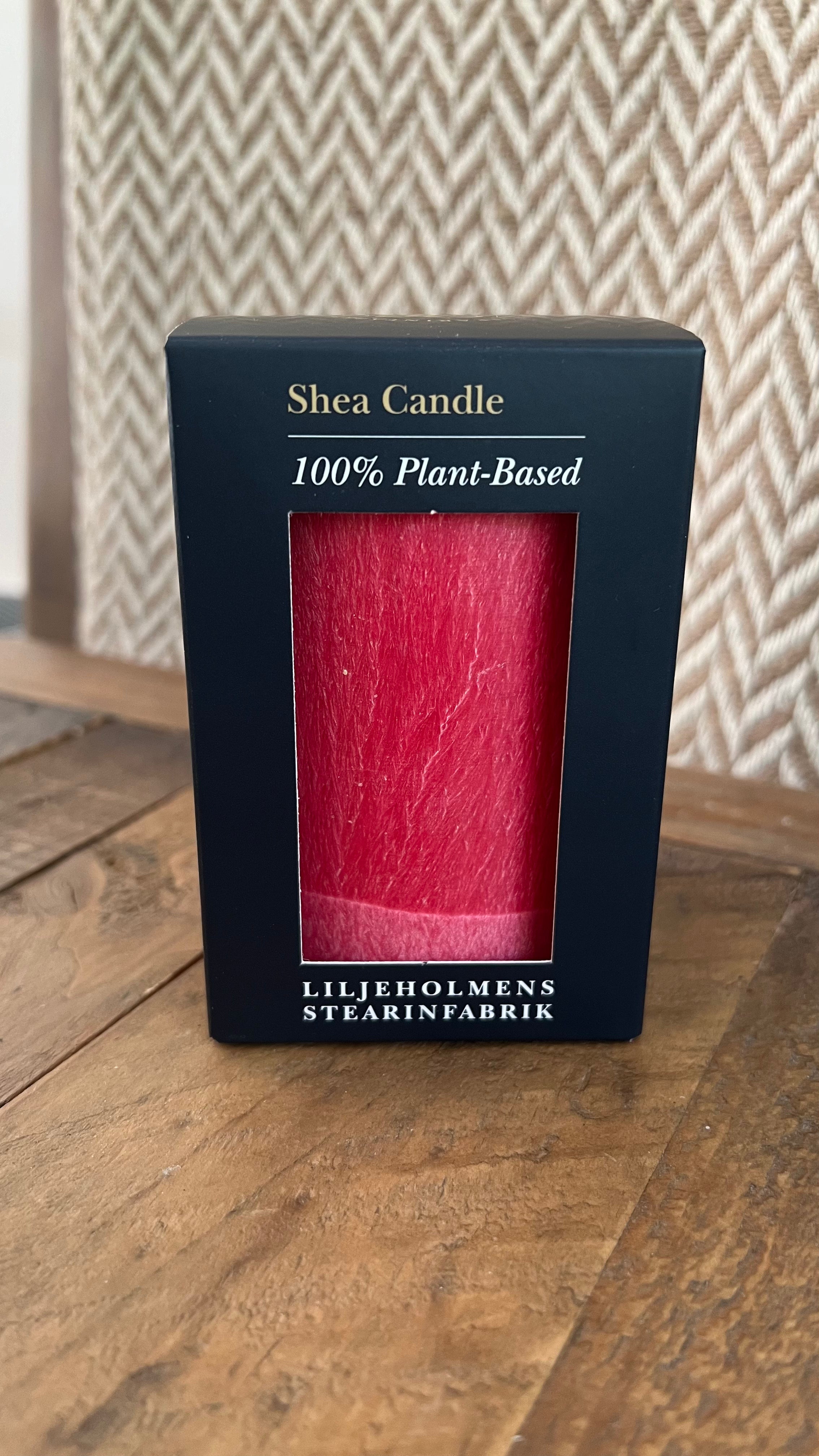 Blockljus Shea (Plant-Based) Liljeholmen, Röd