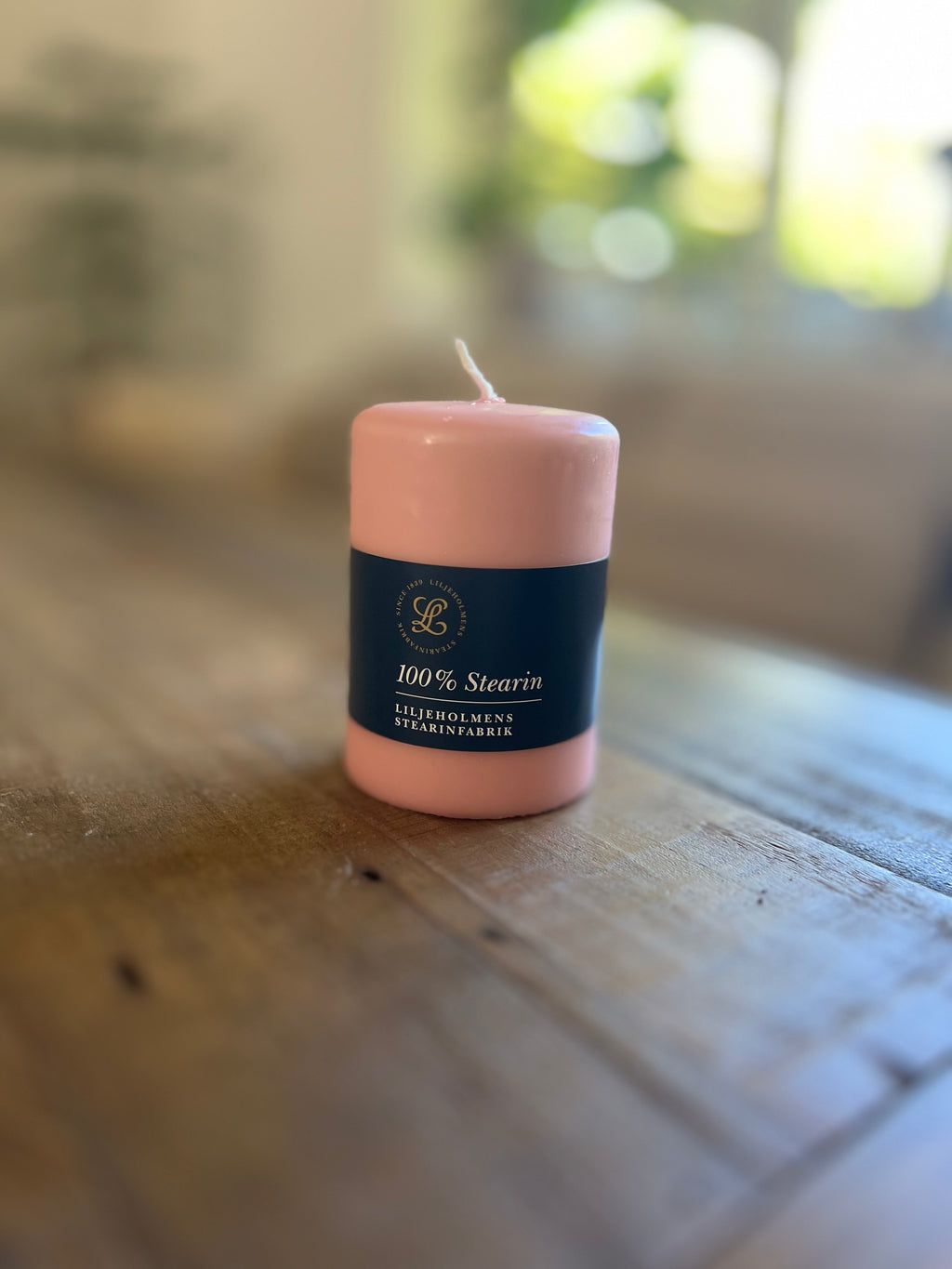 Blockljus Liljeholmen 10 cm, Dimrosa