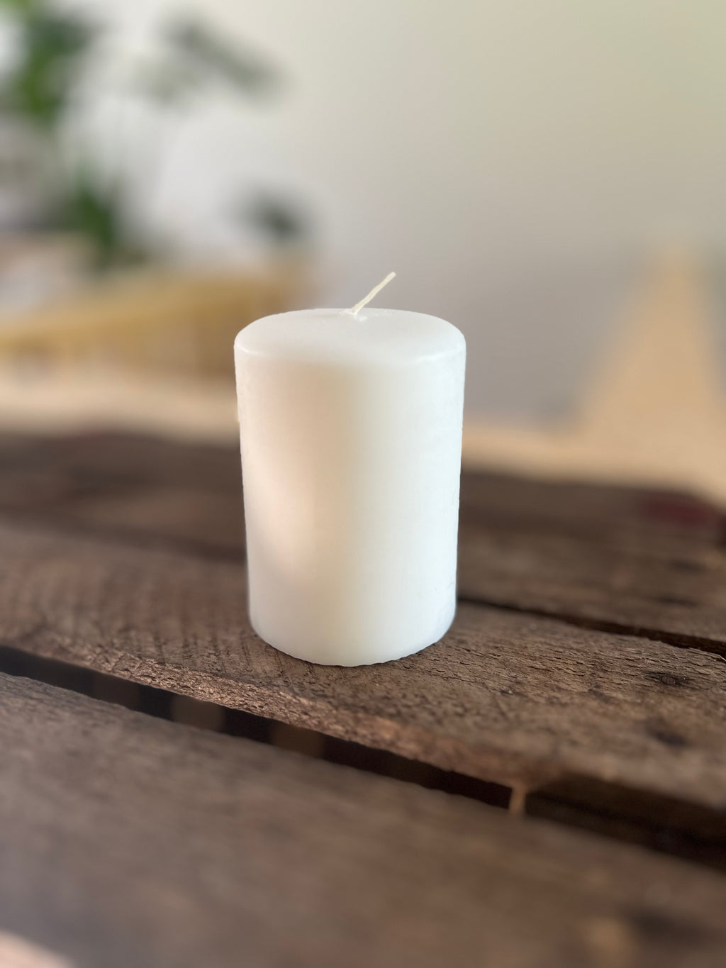 Blockljus Liljeholmen 10 cm, Vit