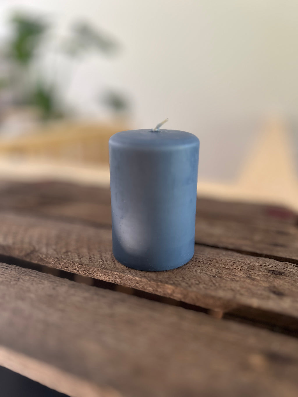 Blockljus Liljeholmen 10 cm, Duvblå