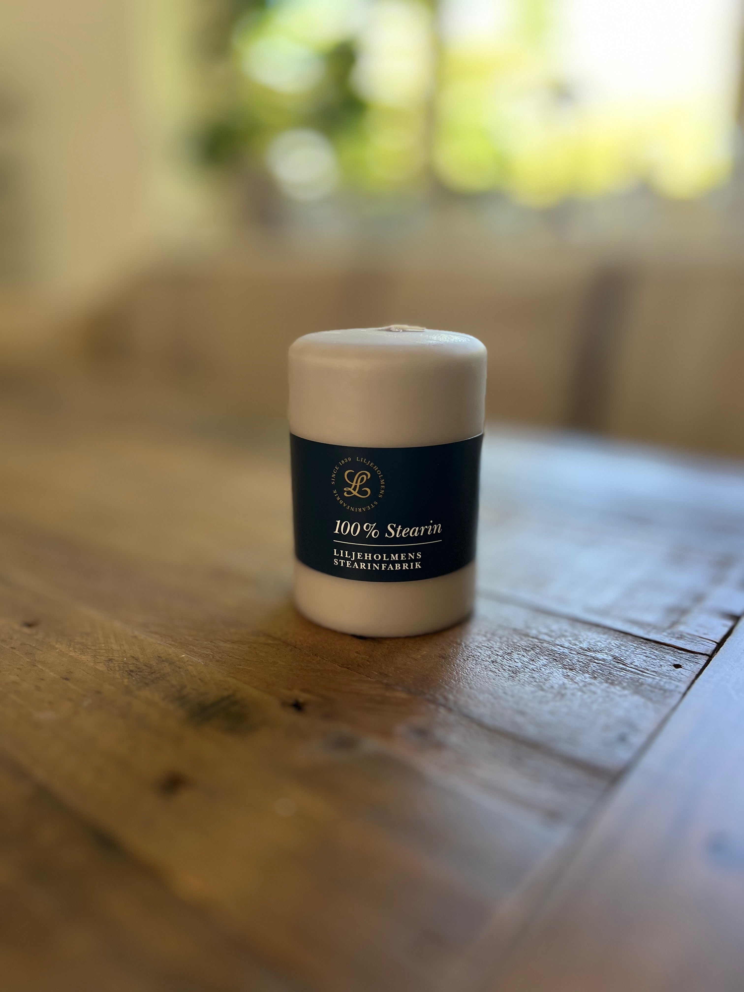 Blockljus Liljeholmen 10 cm, Dimgrå