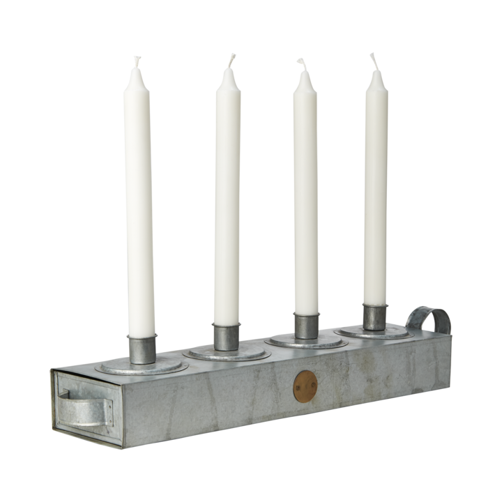 Ljusstake/Ljuslåda, Grå