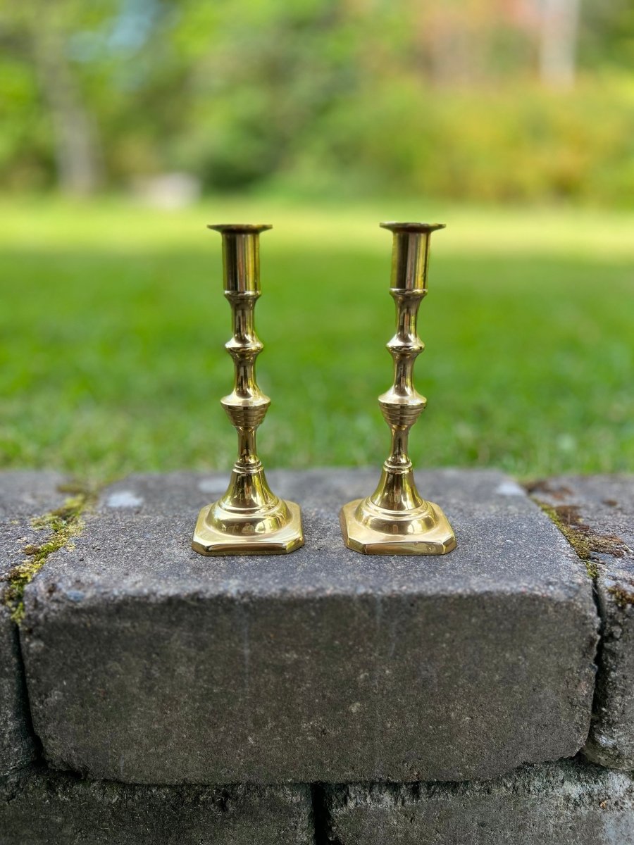 Ljusstakar Mässing, 2 stycken - Lindas Ljus