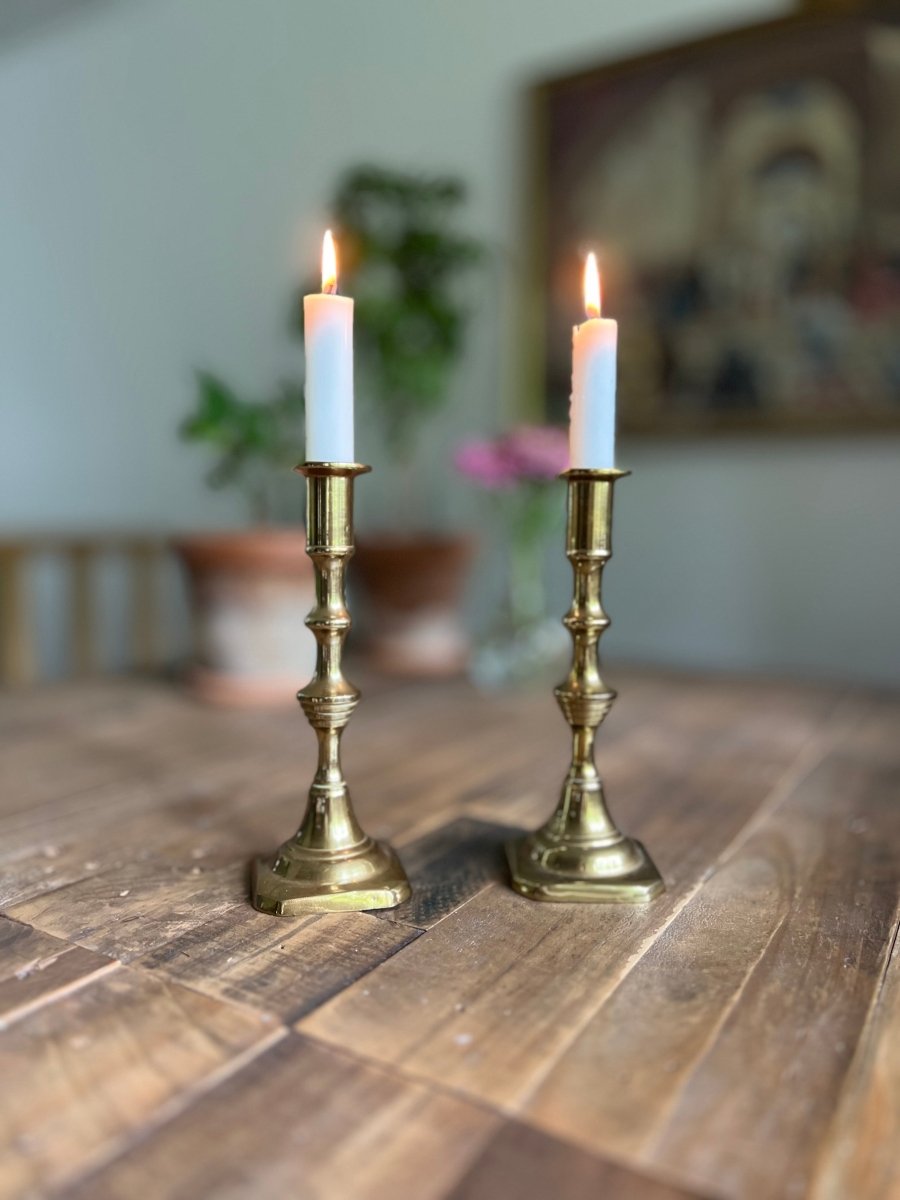 Ljusstakar Mässing, 2 stycken - Lindas Ljus