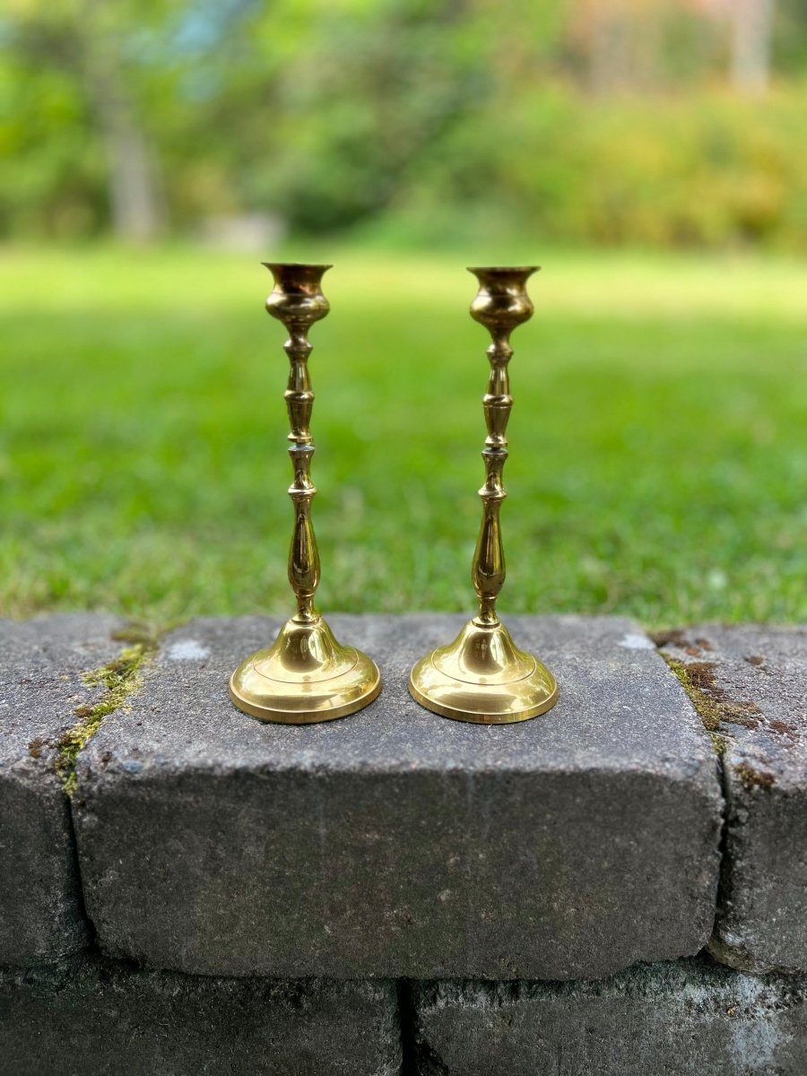 Ljusstakar Mässing, 2 stycken - Lindas Ljus