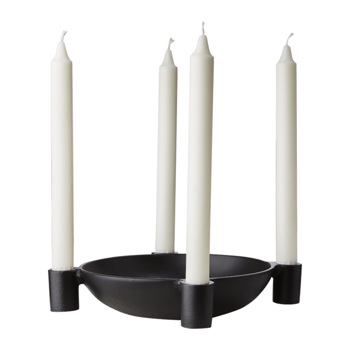 Ljusstake, Svart - Lindas Ljus